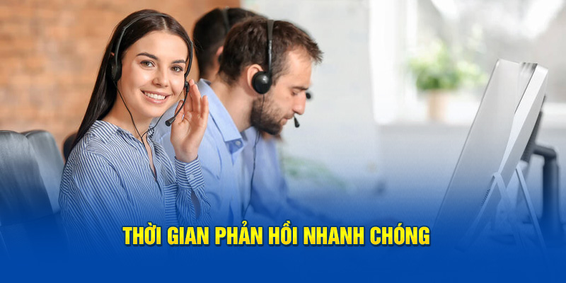 Thời gian phản hồi nhanh chóng khi liên hệ i9BET